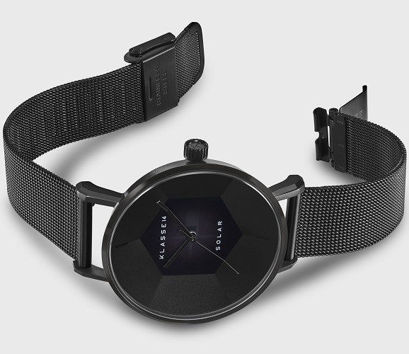 時計 KLASSE14 VolareSolar39/DarknessBlackMesh KLASSE14 / Volare Solar Darkness with Black Mesh Strap 39mm