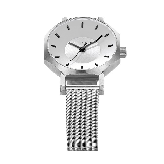 KLASSE14 / Volare OKTO Gunmetal White with Mesh Strap 36mm