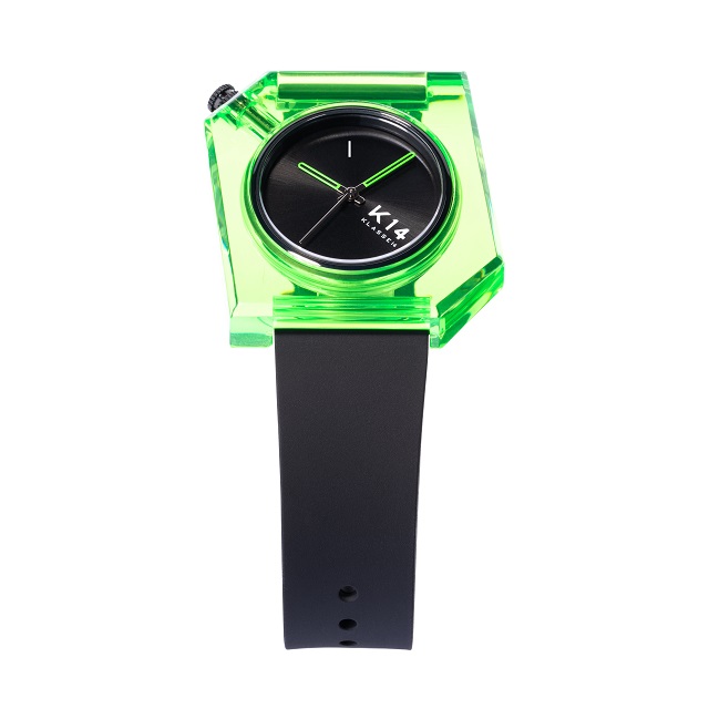 希少❗️BRITISH GREEN(英国製) KLASSE14 / K14 IRREGULARLY SQUARE Green Avo 40mm
